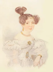 Portræt af Ekaterina Ivanovna Zagryazhskaya 1779-1842