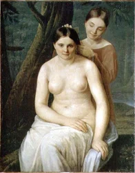 Badegæster (olie på lærred)