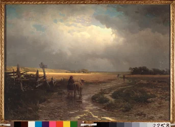 The Thaw (Thaw) - Maleri af Alexei Kondratyevich Savrasov (Savrasov) (1830-1897), olie på lærred