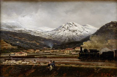Bjerglandskab af Alexei Petrovich Bogolyubov (Bogoliubov ou Bogolioubov) (1824-1896)