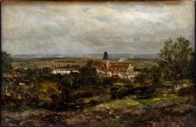 Villiers-le-Bel af Alexey Petrovich Bogolyubov (Bogolyubov y Bogolyubov) (1824-1896)