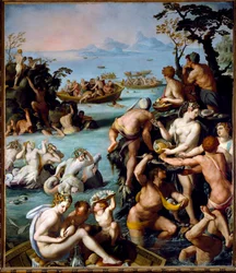 Perlefiskerne, ca. 1570-1573 (olie på skifer)