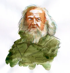 Portræt af Dmitri Ivanovich Mendeleev, Mendeleev (eller Dmitri Mendeleev
