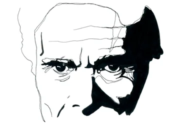 Portræt af den italienske forfatter og instruktør Pier Paolo Pasolini (Portræt af den italienske forfatter og instruktør Pier Paolo Pasolini)