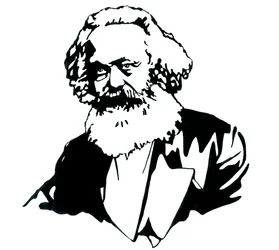 Portræt af Karl Marx (1818-1883), filosof og politisk teoretiker