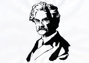 Portræt af Mark Twain (1835-1910)