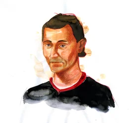 Portræt af Niccolo di Bernardo dei Machiavelli (Nicolas Machiavel