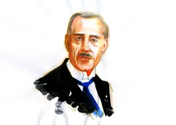 Portræt af den franske fysiker Maurice de Broglie (1875-1960) (fransk fysiker Maurice de Broglie)