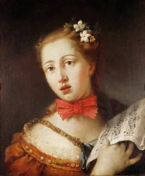 Portræt af en ung sanger, 1700-tallet.