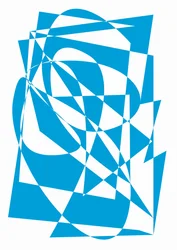 blå, 2018, (blandet medier)