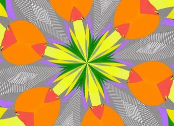 blomster #108,2019,(blandet medier)