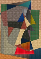 liggende #33,2019,(blandet medier)