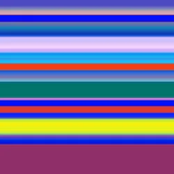 stripes-strings multicolor, 2019, (blandet medier)