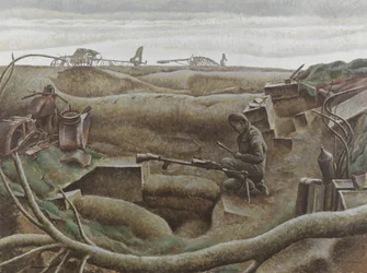 Nijmegen Salient, december 1944 (olie på lærred)