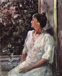 Portræt af Anna Akhmatova, ca. 1939 (olie på lærred)