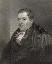 Sir John Leslie, graveret af H. Cook, fra "National Portrait Gallery, bind III", udgivet omkring 1835