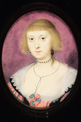 Lady Katherine Manners, hertuginde af Buckingham (akvarel på vellum)