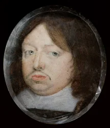 Miniatureportræt af Karl X, konge af Sverige 1655-1660