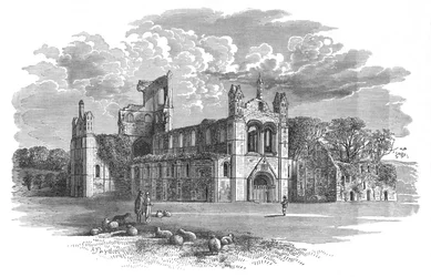 Fra nordvest, Kirkstall Abbey, c1880, 1897