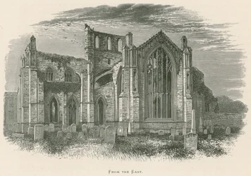 Melrose Abbey, fra øst