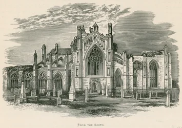 Melrose Abbey, fra syd