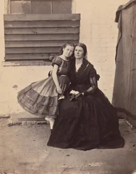 Mrs. Greenhow og datter, fængslet i Old Capitol, Washington, 1862.