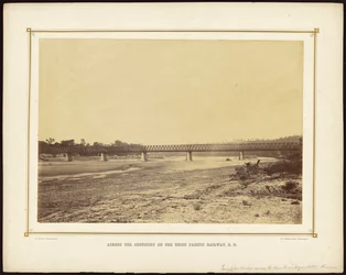 [Turnpike Bridge over Kaw River nær Wyandotte, Kansas]