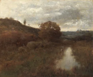 Autumn Landscape and Pool