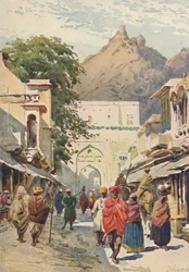 Hovedgaden i Alwar, c1880 1905.