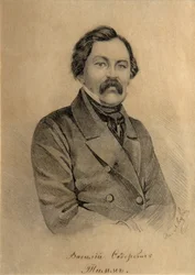 Portræt af maleren Vasily Fyodorovich Georg Wilhelm Timm 1820-1895