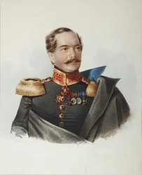 Portræt af grev Dmitri Alexeevich Shcherbatov 1818-1881, 1849