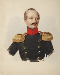 Portræt af Nikolay Fyodorovich Plautin 1794-1866, 1839-1843
