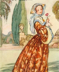 Anne Boleyn, c1507-1536. hustru og ægtefælle til Henry VIII, mor til dronning Elizabeth I, 1937