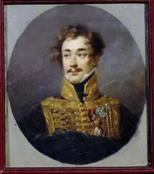 Portræt af grev Alexander Olsufyev (1790-1853). (Portræt af grev Alexander Olsufyev). Maleri af Alexander (Alexandre) Molinari (1772-1831), olie på lærred