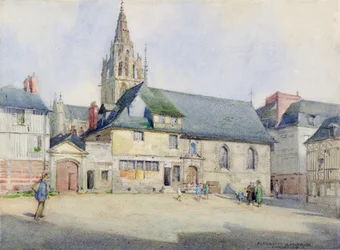 Caudebec-en-Caux (akvarel)