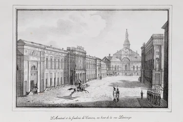 Udsigt over Arsenalet og støberiet i St. Petersborg-serien Udsigt over Sankt Petersborg, 1820