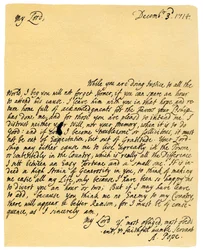 Brev fra Alexander Pope til Charles Montagu, 3. december 1714.