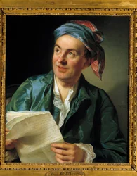 Portræt af Jean Francois Marmontel (1723-1799) Forfatter Maleri af Alexandre Roslin (1718-1793) 1767 Søn. 0,64 x 0,53 m - Portræt af Jean Francois Marmontel (1723-1799), forfatter. Maleri af Alexander Roslin (1718-1793)