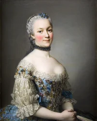 Portræt af Katarzyna Mniszech, født Zamoyska 1722-1771, 1753