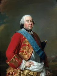 Portræt af Louis Philippe I (1725-1785), hertug af Orleans dit Le Gros - Maleri af Alexander (Alexandre) Roslin (1718-1793), ca 1770 - Olie på lærred - Nationalmuseum Stockholm