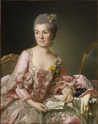 Portræt af Marie-Suzanne Giroust, Madame Roslin, 1734-1772, 1770