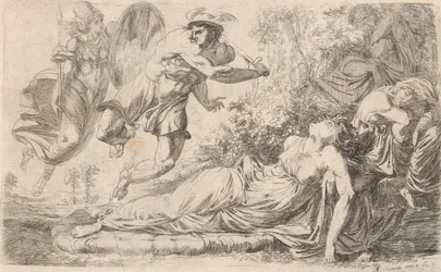 Perseus og den sovende medusa, 1774.