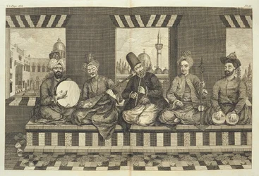 Syriske musikere, tallerken 4 fra 