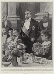 Devonianernes banket i London, med præsidenten Sir Redvers Buller som taler