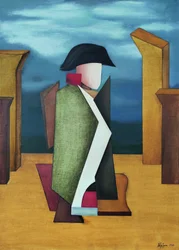 Abstrakt militærfigur