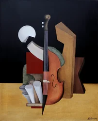 Geometrisk cellostilleben