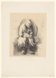 Portræt af Thomas Peters Thomas Peters. Gammel 112 år (titel på objekt)