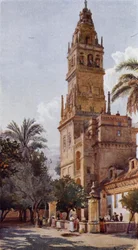 The Court of Oranges, Moskeen i Cordova (farve litho)