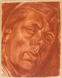 Portræt af Boris Grigoriev 1886-1939, 1922.