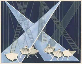 Scenisk design fra porteføljen Décors de Théâtre, 1930.